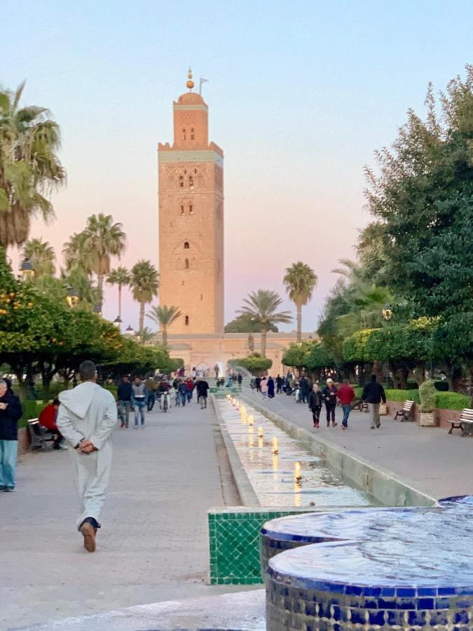Authentic Moroccan Charm Apartment In Marrakech Terrace Маракеш Екстериор снимка