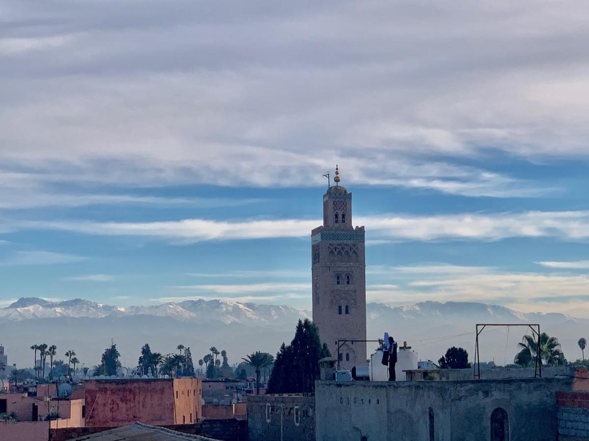 Authentic Moroccan Charm Apartment In Marrakech Terrace Маракеш Екстериор снимка