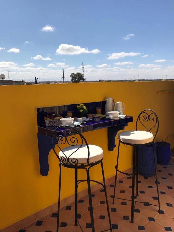 Authentic Moroccan Charm Apartment In Marrakech Terrace Маракеш Екстериор снимка