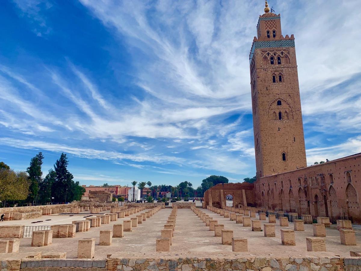 Authentic Moroccan Charm Apartment In Marrakech Terrace Маракеш Екстериор снимка